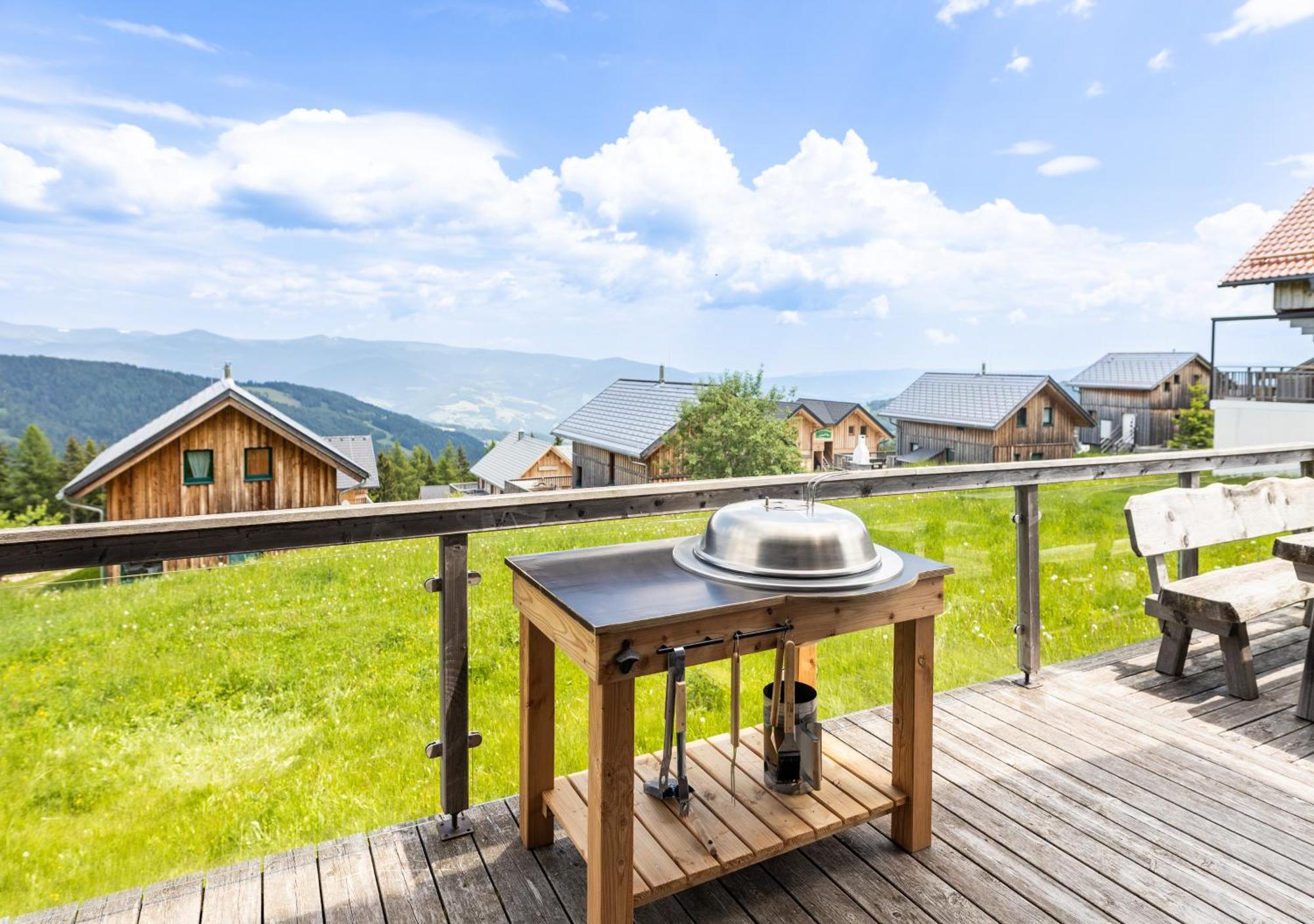 1A Chalet '4 Jahreszeiten' Ski Fahren Und Jacuzzi Mit Aussicht! Bad Sankt Leonhard im Lavanttal Ngoại thất bức ảnh
