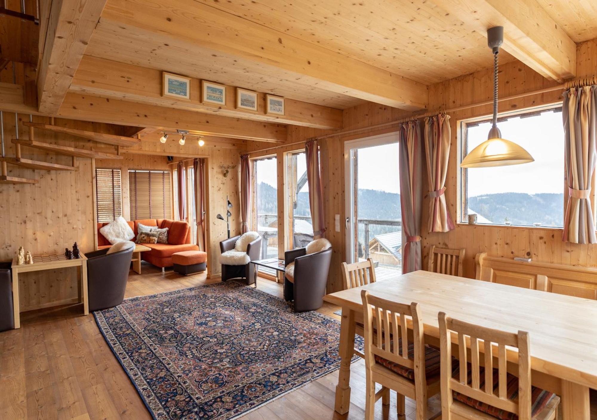 1A Chalet '4 Jahreszeiten' Ski Fahren Und Jacuzzi Mit Aussicht! Bad Sankt Leonhard im Lavanttal Ngoại thất bức ảnh